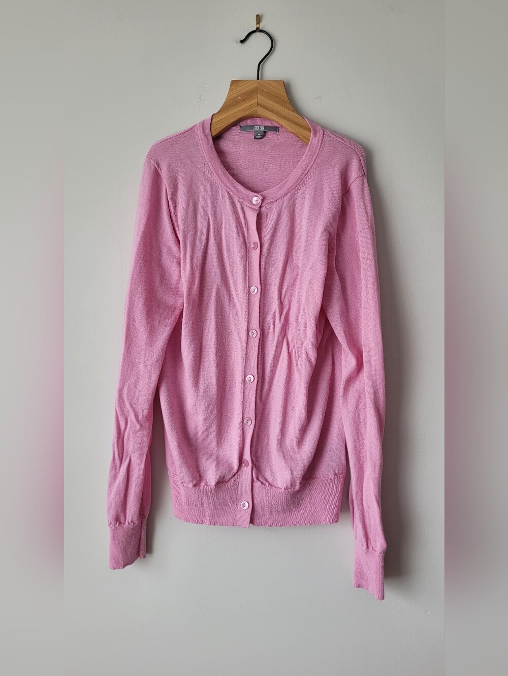 Uniqlo Wool Button-Front Cardigan
